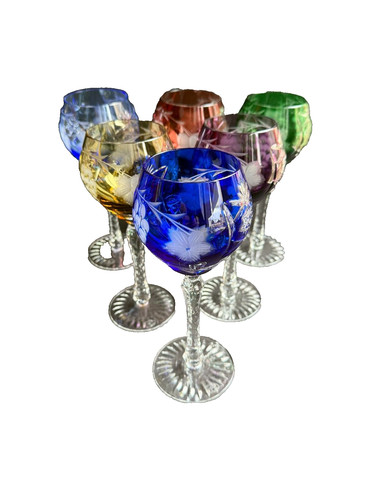 Grands verres vin - 6, à