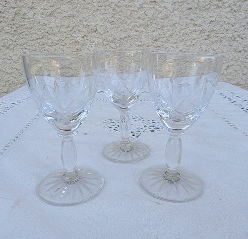 Verres cristal taillé - 3,
